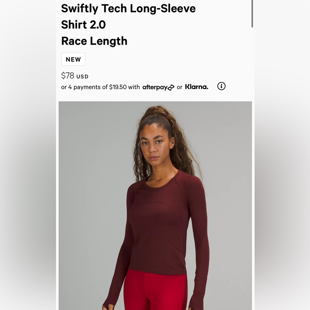 Swiftly Tech Long Sleeve | Lululemon